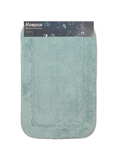 Коврик для ванной, 0.5х0.8 м, полиэстер, синий туман, Альпака, Y6-1934