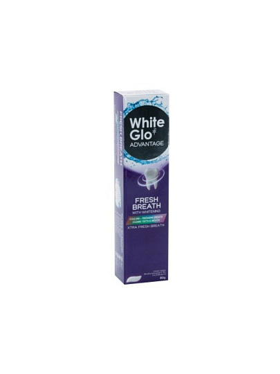 Зубная паста White Glo, Свежее дыхание, 80 г, отбеливающая