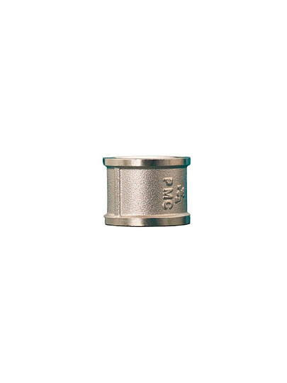 Муфта соединительная 3/4", DN 20, г-г, никель, внутренняя резьба, РМС