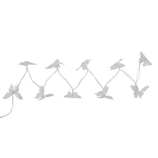 Фонарь садовый Lamper, Каскад Полет бабочки, на солнечной батарее, грунтовый, 3 Вт, пластик, LED3м выносная солнеч. панель/аккум, холодное белое свечение