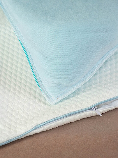 Подушка 50 х 70 см, пенополиуретан, кант, с эффектом памяти, средняя, AI-2009005