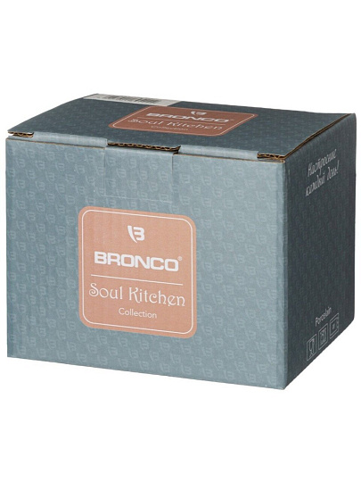 Кружка фарфор, 400 мл, Soul Kitchen, Bronco, 189-421