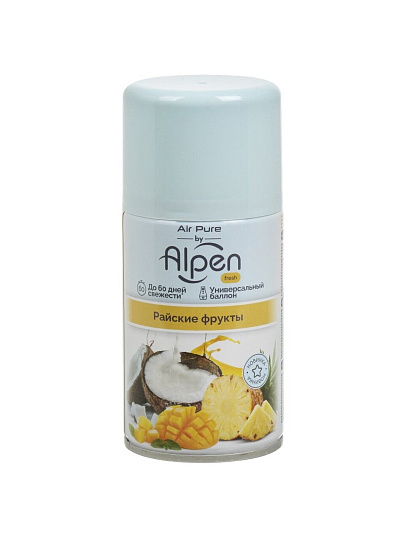 Освежитель воздуха Alpen, 250 мл, Райские фрукты, сменный, AFR06AL02