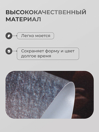 Набор салфеток пластик, 40х28 см, прямоугольный, 4 шт, для стола, Кофе, Y4-9149