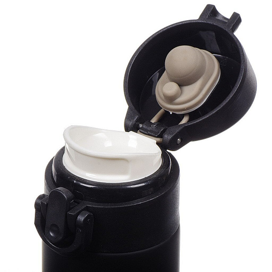 Термобутылка нержавеющая сталь, 350 мл, Barouge, колба нержавеющая сталь, черная, BT-134