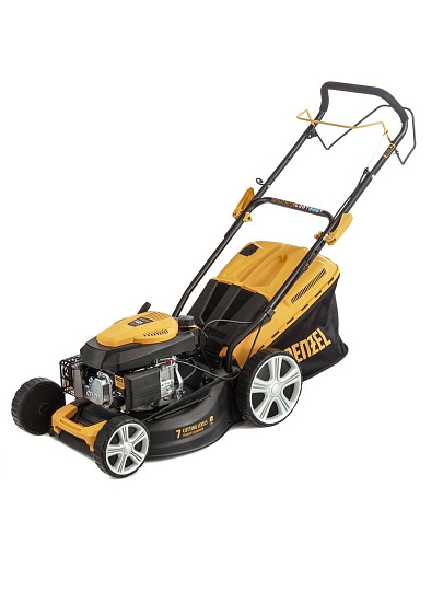 Газонокосилка бензиновая, 146 куб.см, Denzel, GLD-460SP, 46 см, 50 л, 25-75 мм, 3000 об/мин