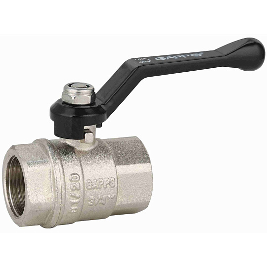 Кран для воды, 1/2", г-г, ручка, Gappo