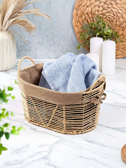 Корзина 35х25х18 см, овальная, плетеная, бумага, Y4-7323