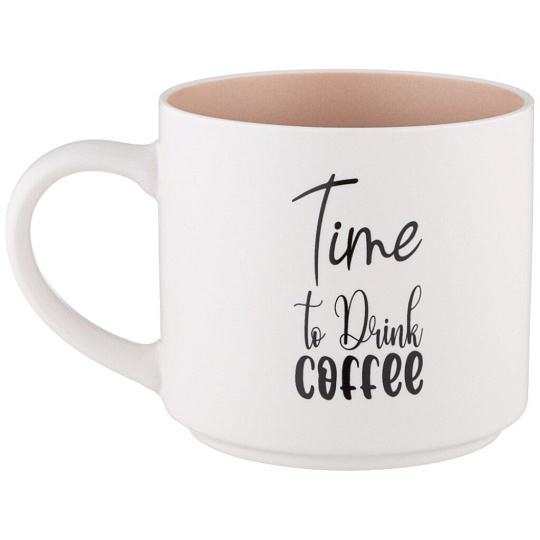 Кружка фарфор, 470 мл, Time To Drink Coffee, Lefard, 260-981