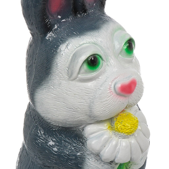 Фигурка садовая, Кролик с ромашкой, 31х14 см, гипс, 374