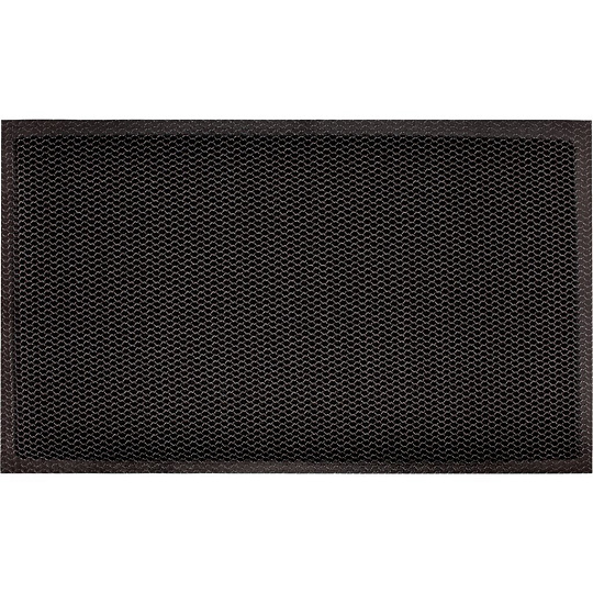 Коврик грязезащитный, 45х75х0.7 см, прямоугольный, серо-черный, Mesh mat Комфорт, ComeForte, MM-07