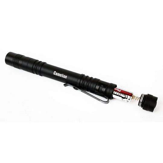 Фонарь ручной, Camelion, LED51517, алюминий, черный, LED XPE, 3 реж 2XLR03 в комплекте