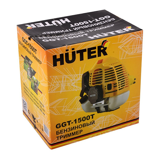 Триммер бензиновый, Huter, GGT-1500T, 2 л.с., 38 куб.см, 1470 Вт, U-ручка, леска/нож, неразборный вал