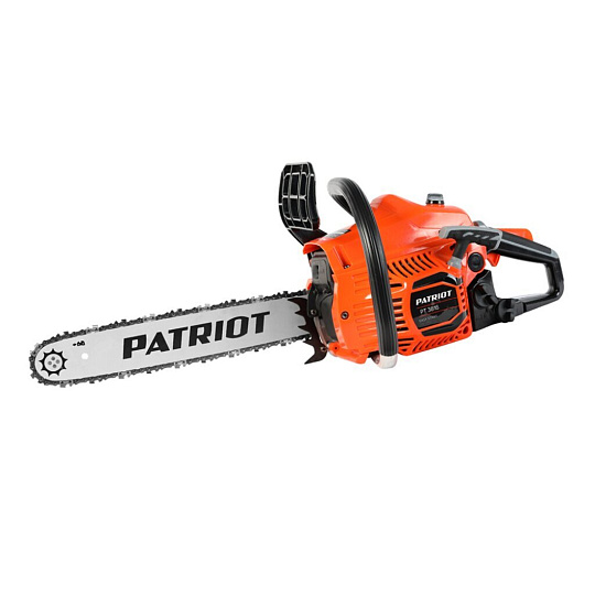 Пила цепная бензиновая, Patriot, 2 л.с., 1500 Вт, длина шины 40 см, шаг цепи 3/8 дюйм, 57 звеньев, PT3816