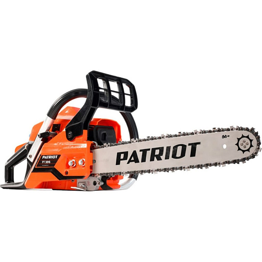 Пила цепная бензиновая, Patriot, 2 л.с., 1500 Вт, длина шины 40 см, шаг цепи 3/8 дюйм, 57 звеньев , PT 3816, 220105515