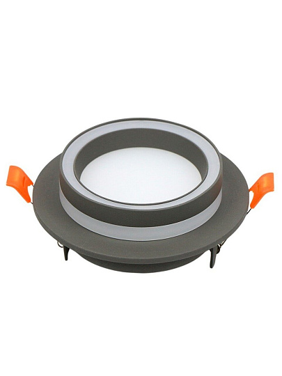 Светильник встраиваемый Вега, GX53, круглый, графит, General Lighting Systems, GCL-GX53-H38