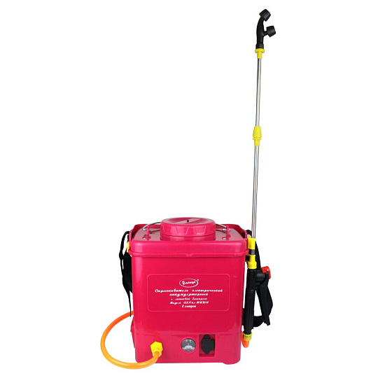 Опрыскиватель аккумуляторный, Умница, 8 л, Li-ion, 6 А.ч, 12 В, пластик, телескопическая штанга, 3 л/мин, ОЭЛ-8-Мини