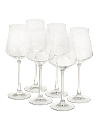 Бокал для вина, 370 мл, стекло, 6 шт, Bohemia, Cettia, 91L/1SJ59/0/00000/370-664