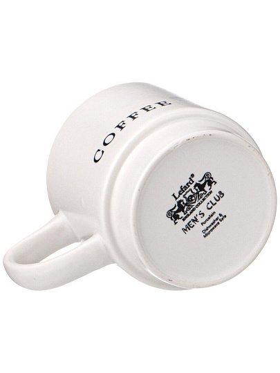 Кружка фарфор, 4 шт, 380 мл, Men's Club, Lefard, 260-909, металлическая подставка