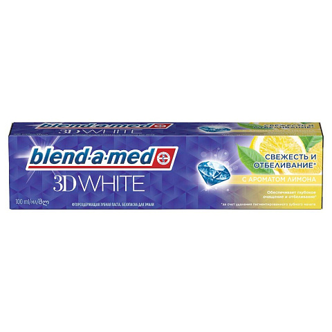 Зубная паста Blend-a-med, 3D White Свежесть лимона, 100 мл