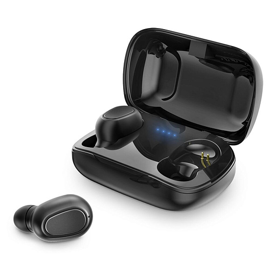 Наушники Bluetooth OLMIO, TWE-04, 040272, черные