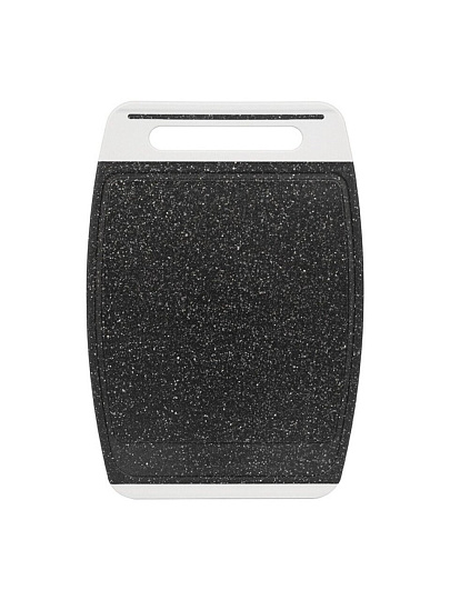 Доска разделочная пластик, 34х24 см, с ручкой, кремовый, прямоугольная, Idea, Хеви, М 1566