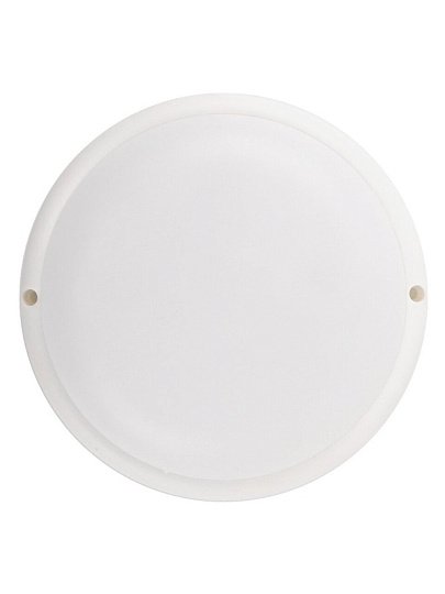 Светильник светодиодный, General Lighting Systems, ЖКХ Slim, 17 Вт, 6500 К, 1440 Лм, IP65, 16.8х16.8х4 см, накладной, круглый, 437555