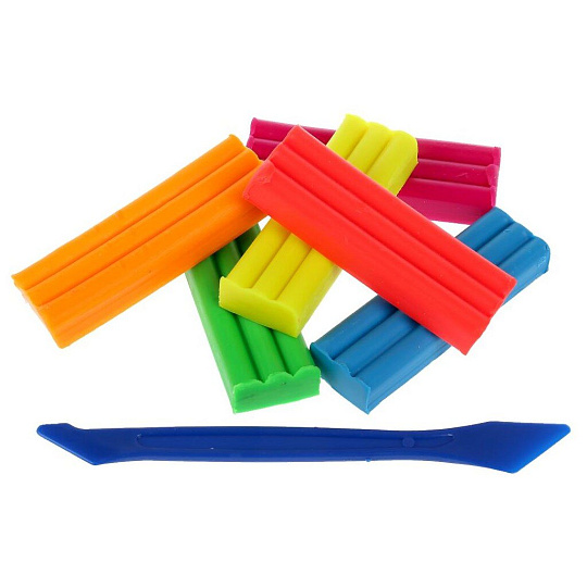 Пластилин Multiart, Hot Wheels, 6 цветов, MODCLAY-NEON-6-90G-HW