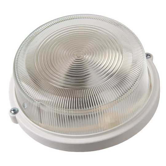 Светильник General Lighting Systems, НПП 03-100-005.03, 100 Вт, E27, на 1 лампочку, IP54, 21.2х21.2х10.4 см, без решетки, белый, 437847