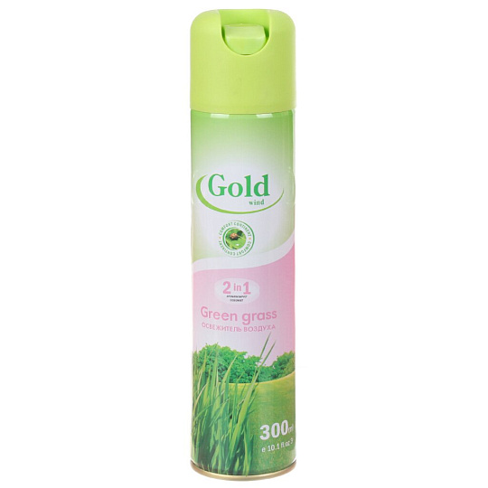 Освежитель воздуха Gold Wind, 300 мл, Green grass, 2464