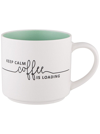 Кружка фарфор, 470 мл, Keep Calm Coffee Is Loading, Lefard, 260-979