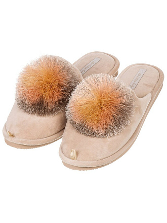 Тапки для женщин, полиэстер, в ассортименте, р. 40, закрытые, 4051W-CH-C