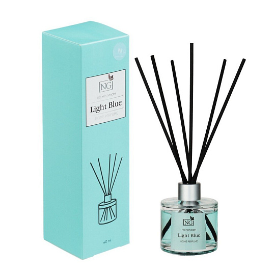 Аромадиффузор 40мл,с палочками,New Galaxy,Home Perfume, Light blue,778-016