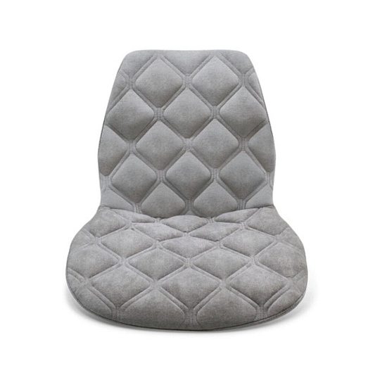 Стул 535х525х850 мм, серый туман/черный муар, сиденье квадратное, микровелюр, Sheffilton, SHT-ST29-C20/S130 HD, СТ-608