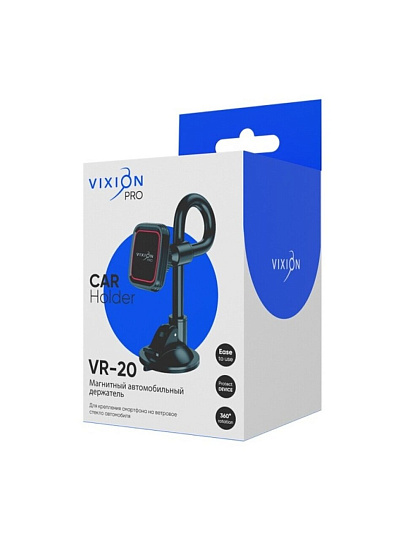 Держатель для телефона Vixion, VR-20, GS-00028930, на присоске, черный