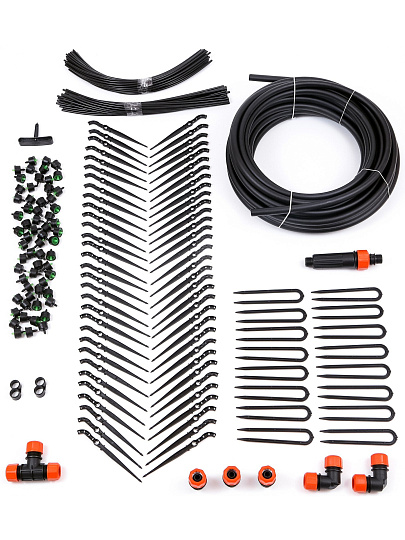 Набор для капельного полива от водопровода, на 60 растений, Жук, 7818-00