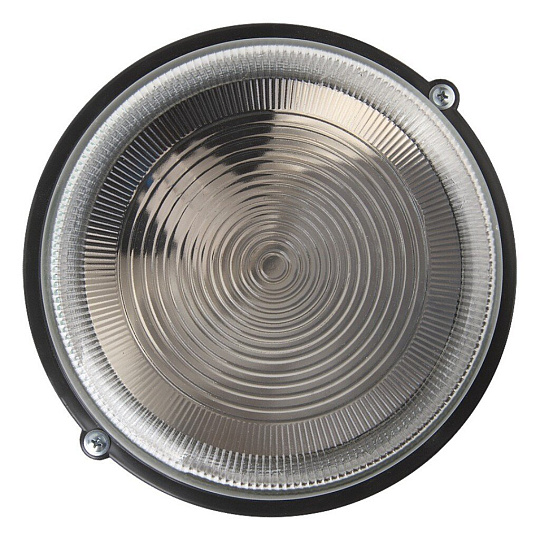 Светильник General Lighting Systems, НПП 03-100-005.03, 100 Вт, E27, на 1 лампочку, IP54, 21.2х21.2х10.4 см, без решетки, черный, 437848
