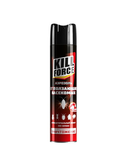 Инсектицид Kill Force, от ползающих насекомых, аэрозоль, 350 мл