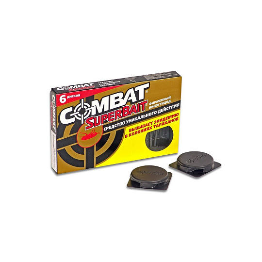 Инсектицид Super Bait, от тараканов, ловушка, 6 шт, Combat