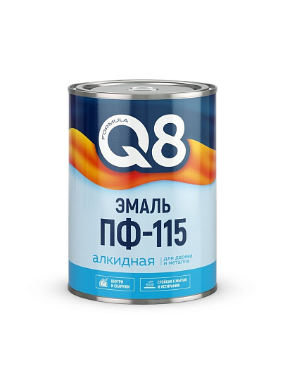 Эмаль Formula Q8, ПФ-115, алкидная, глянцевая, вишня, 2.6 кг