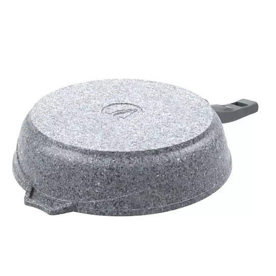 Сковорода литой алюминий, 18 см, антипригарное покрытие, Мечта, Premium grey, серая, 18901