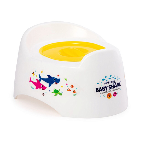 Горшок детский с крышкой, Альтернатива, Baby shark, М8491