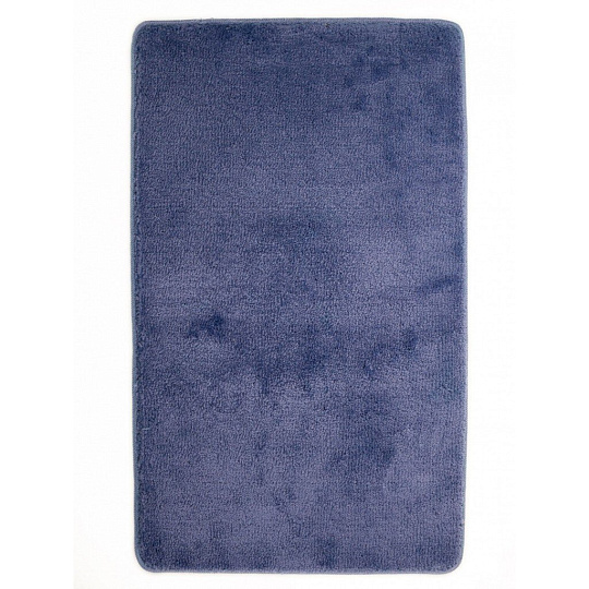 Коврик для ванной, антискользящий, 0.6х1 м, полипропилен, синий, Aqua-Prime, 161