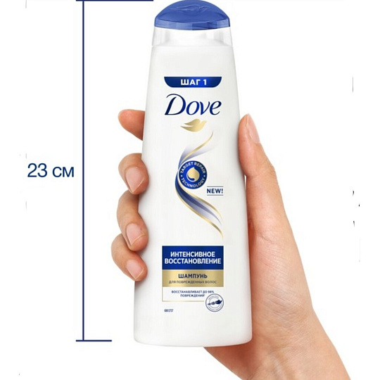 Шампунь Dove, Hair Therapy Интенсивное восстановление, для поврежденных волос, 380 мл