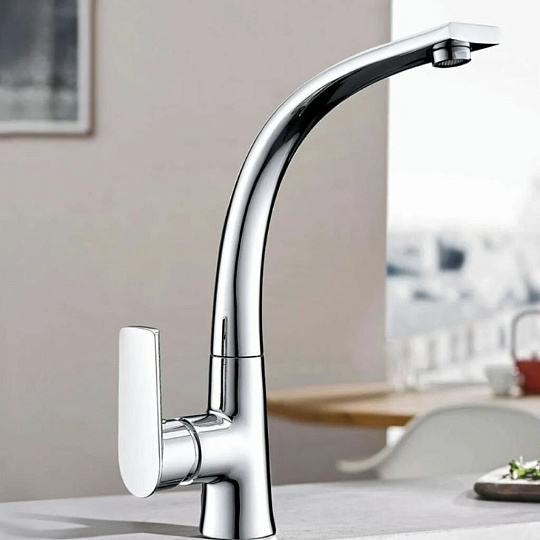 Смеситель для кухни, Golden Fox, Kitchen pro, с картриджем, хром, 11032-FOX