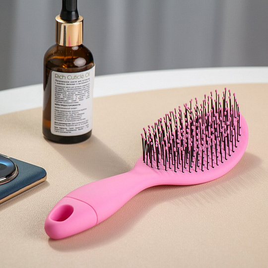 Расческа для волос, изогнутая для мокрых, 80х270х45 мм, Studio style, Релакс, 45775-4335