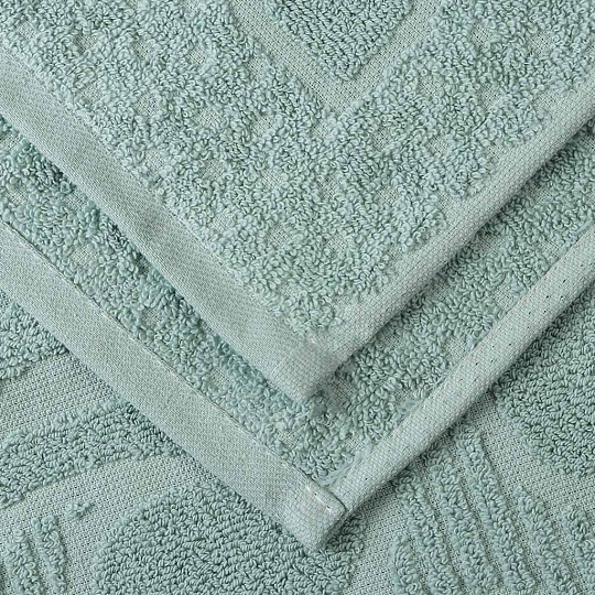 Плед 1.5-спальный, 160х220 см, подарочная коробка, жаккард, 100% хлопок, Karteks, Medallion 16, бирюзовый