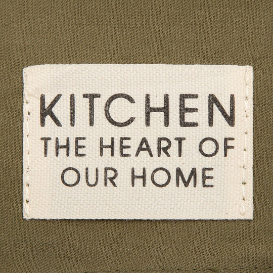 Полотенце кухонное 40х73 см, 220 г/м2, 100% хлопок, саржа, Этель, Kitchen, зеленое, Россия