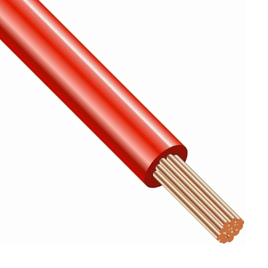Провод ПуГВ нг LS (A) (ПВЗ), 1х1 мм², 500 м, медь, красный, ККЗ, KKZ40-00010367