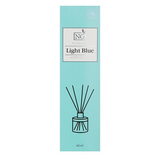 Аромадиффузор 40мл,с палочками,New Galaxy,Home Perfume, Light blue,778-016